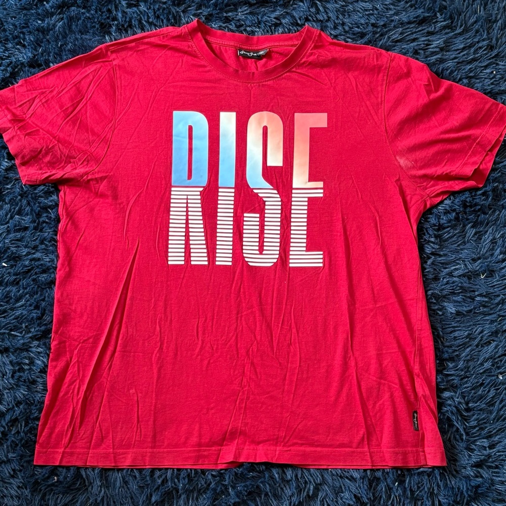 Sean John Red and Blue Graphic Tee